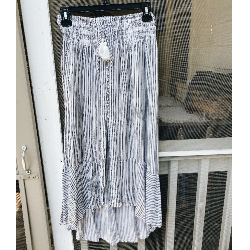 American Eagle Pinstripe Maxi Skirt